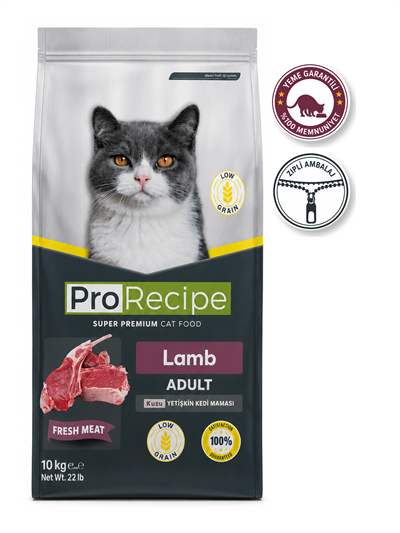 ProRecipe Lamb Adult Düşük Tahıllı Kuzu Etli Yetişkin Kedi Maması 10 Kg