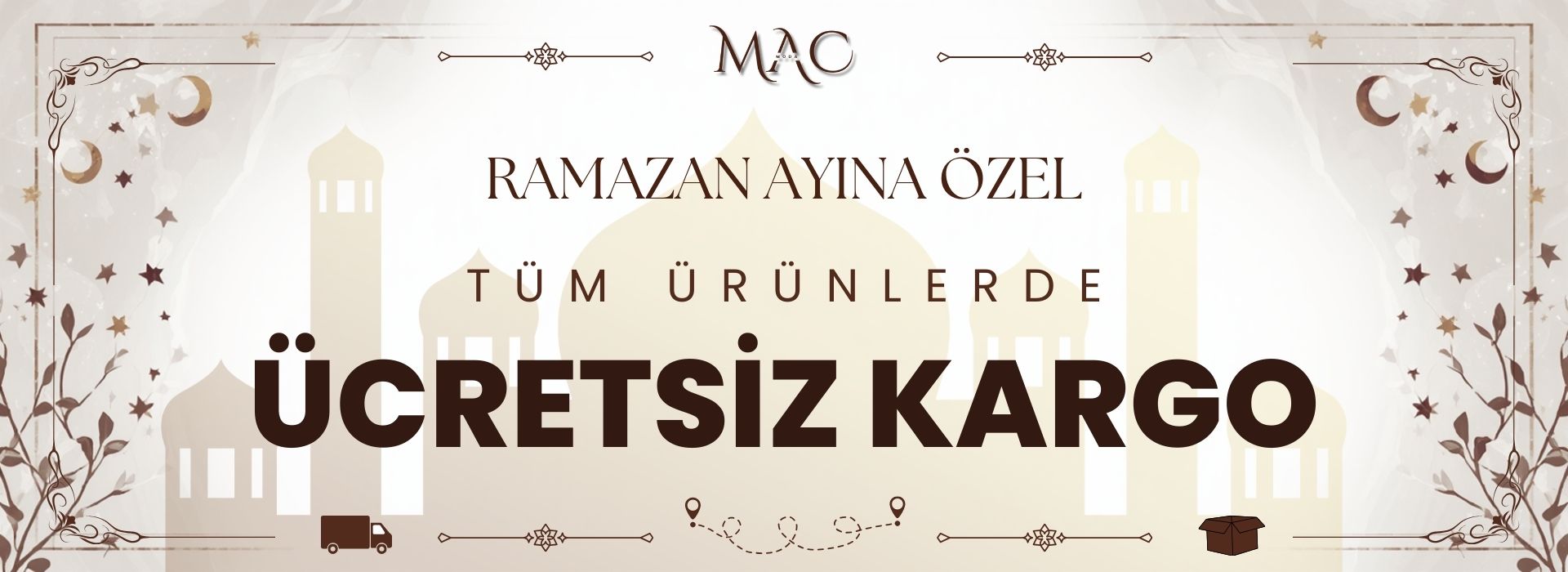 Ramazan Boyunca Kargo BEDAVA!