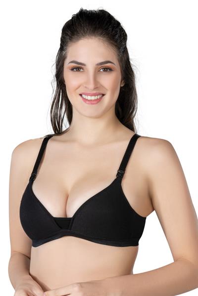 SİYAH MI Emay 1422 Modal Cotton Kaplı Emzirme Sütyen