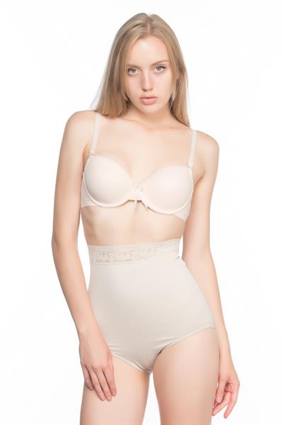 TEN MI Emay 2028 Dantelli Yüksek Bel Slip Korse