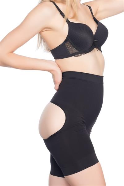 SİYAH MI Emay 2032 Popo Açık Masajlı Boxer Korse