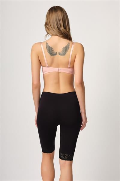 SİYAH MI Emay 3004 Soft Uzun Paça Dantel Boxer