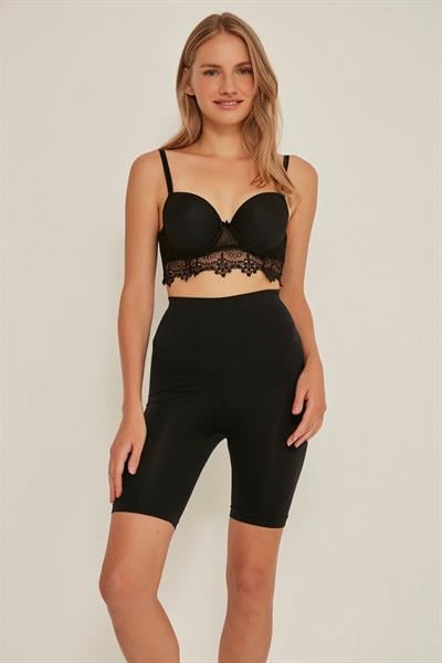 SİYAH MI Emay 3005 Soft Uzun Paçalı Boxer Korse