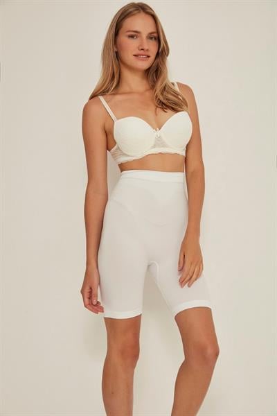 BEYAZ MI Emay 3005 Soft Uzun Paçalı Boxer Korse