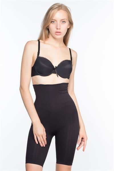 SİYAH MI Emay 3200 Pantolon Altı Soft Double Boxer Korse