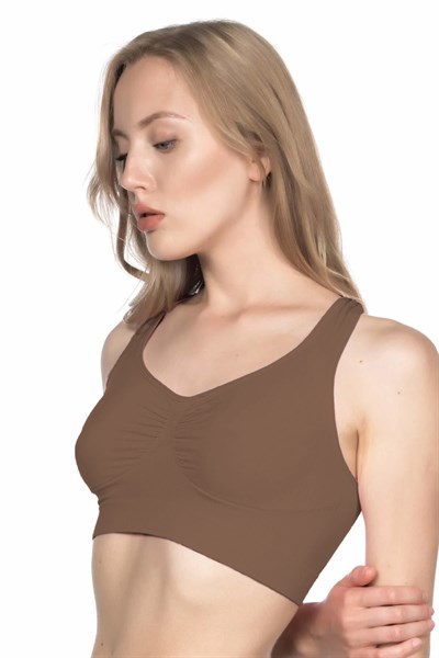 KAHVE MI Emay 4001 Soft Sporcu Büstiyer