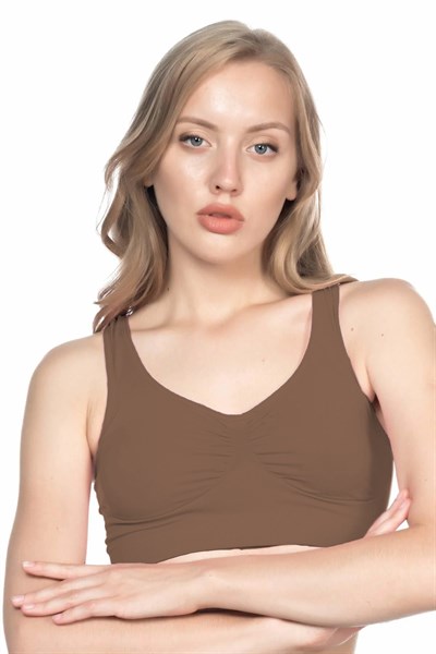 KAHVE MI Emay 4001 Soft Sporcu Büstiyer