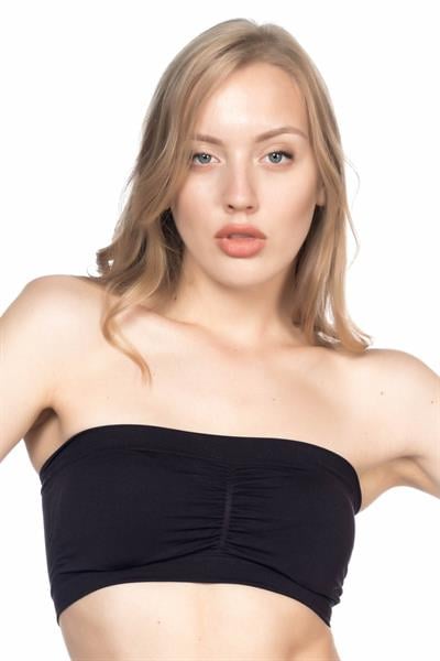 SİYAH MI Emay 4022 Pedli Straplez Korse