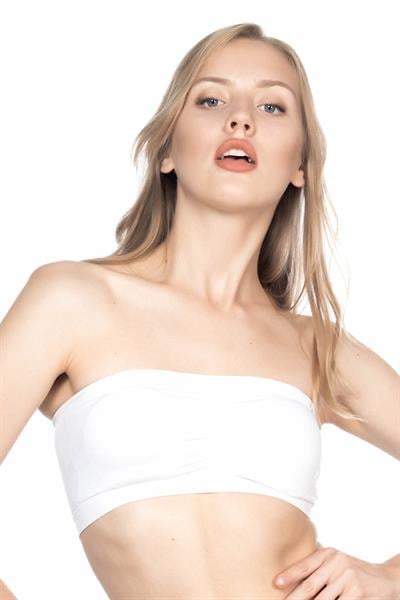 BEYAZ MI Emay 4022 Pedli Straplez Korse