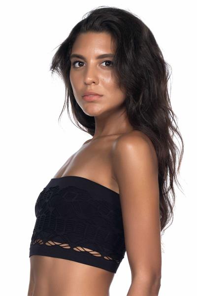 SİYAH MI Emay 4050 Double Örgü Toparlayıcı Straplez Büstiyer