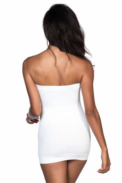 BEYAZ MI Emay 5005 Soft Desenli Straplez Atlet