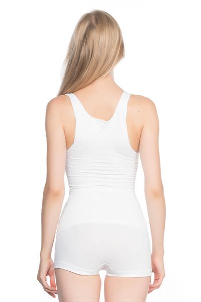 BEYAZ MI Emay 5015 Kalın Askılı Atlet Korse