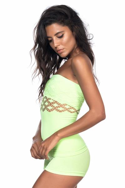 YEŞİL MI Emay 5035 Fantazi Straplez Atlet Korse