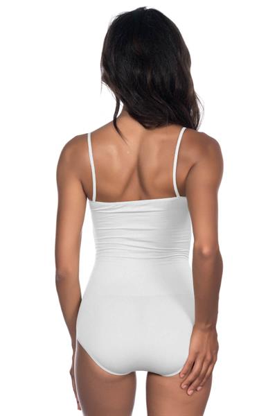 BEYAZ MI Emay 1923 Soft İp Askılı Çıtçıtlı  Body