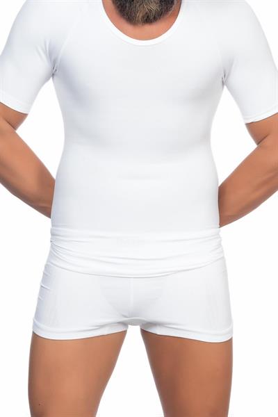 BEYAZ MI Emay E1010 Yarım Kol Erkek Korse Atlet