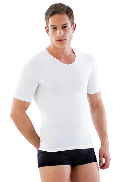 BEYAZ MI Emay E1010 Yarım Kol Erkek Korse Atlet