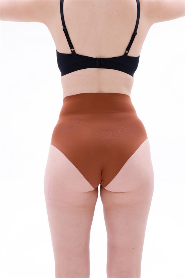 MI2704015 -KAHVE MI EMAY 2704 Lazer Kesim Hayalet Külot-Külot - Slip