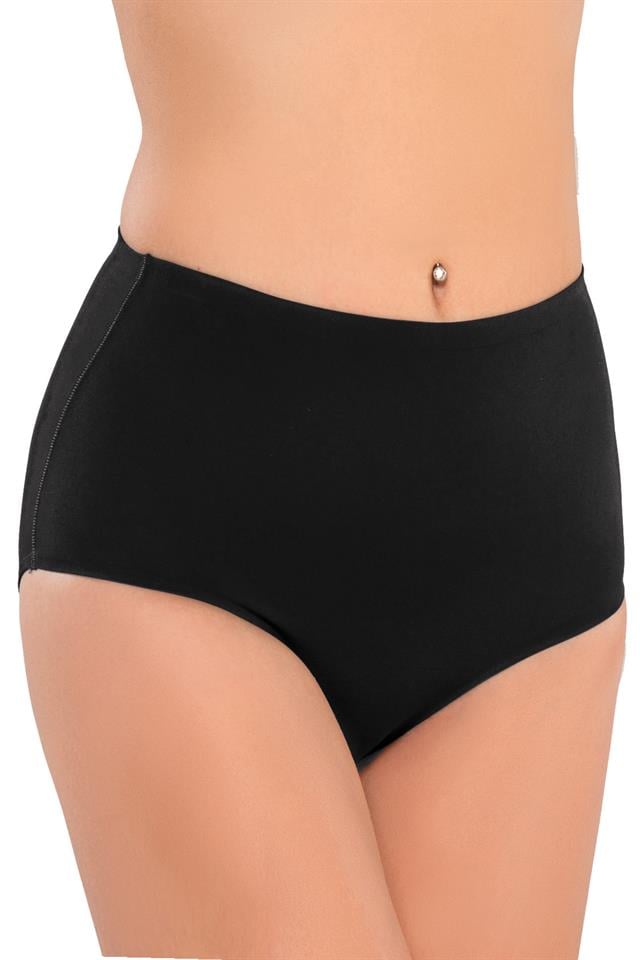 MI2801001-SİYAH MI Emay 2801 Yapıştırma Lazer Kesim Slip-Külot & Slip Korse