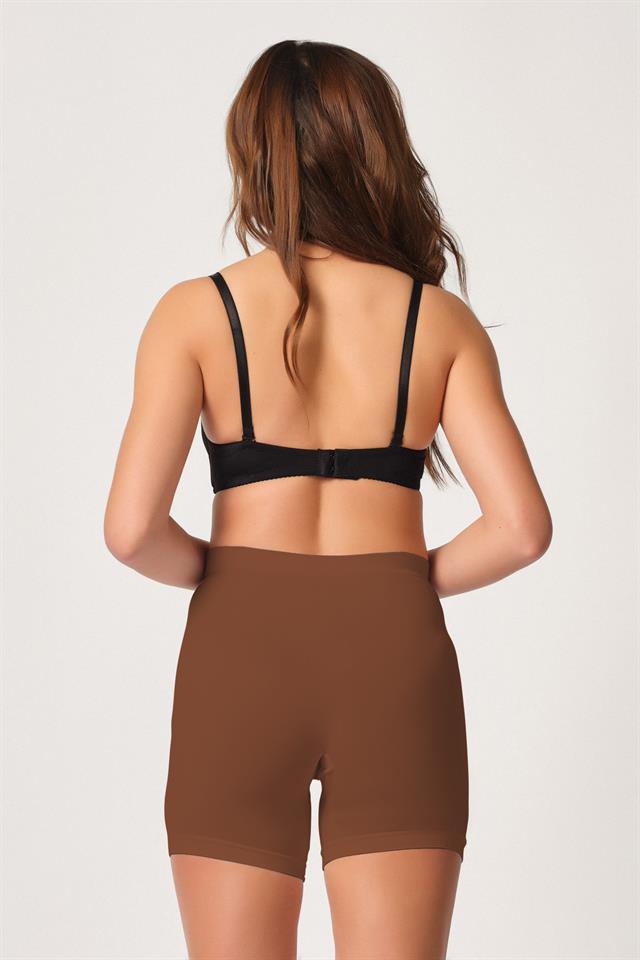 MI3003015 -KAHVE MI Emay 3003 Soft Paçalı Boxer-Kadın Boxer