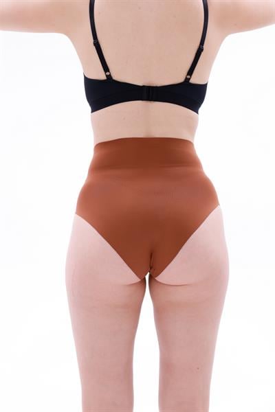 MI2704015 -KAHVE MI EMAY 2704 Lazer Kesim Hayalet Külot-Külot - Slip