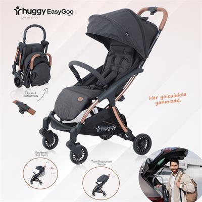 Huggy Easy Go Kabin Boy Otomatik Katlanır Bebek Arabası