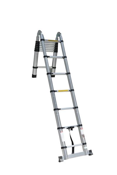 ÇİFT TARAFLI TELESKOPİK MERDİVEN 2.2 M - 7+7 BASAMAK