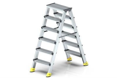 ASVERA ALÜMİNYUM 6+6 ÇİFT ÇIKIŞLI MERDİVEN