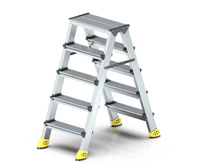ASVERA ALÜMİNYUM 5+5 ÇİFT ÇIKIŞLI MERDİVEN