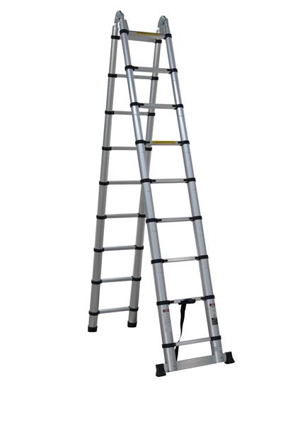 ÇİFT TARAFLI TELESKOPİK MERDİVEN 2.8 M - 9+9 BASAMAK