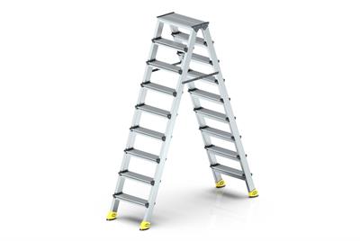 ASVERA ALÜMİNYUM 9+9 ÇİFT ÇIKIŞLI MERDİVEN