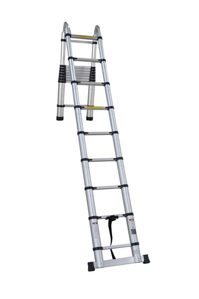 ÇİFT TARAFLI TELESKOPİK MERDİVEN 2.8 M - 9+9 BASAMAK