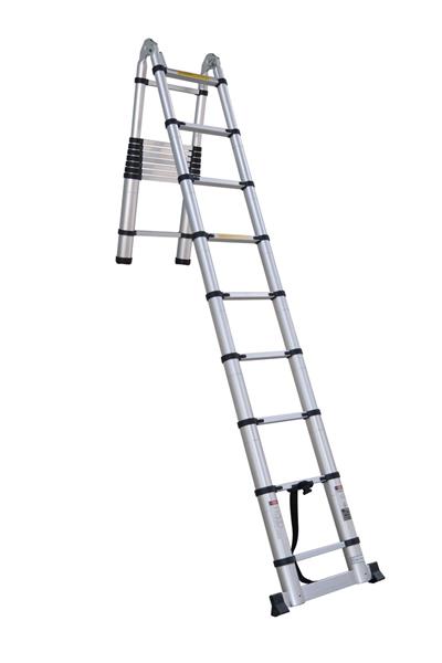 ÇİFT TARAFLI TELESKOPİK MERDİVEN 2.5 M - 8+8 BASAMAK