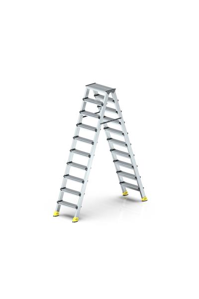ASVERA ALÜMİNYUM 10+10 ÇİFT ÇIKIŞLI MERDİVEN