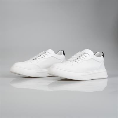 Erkek Hakiki Deri Beyaz Sneaker RM-1401