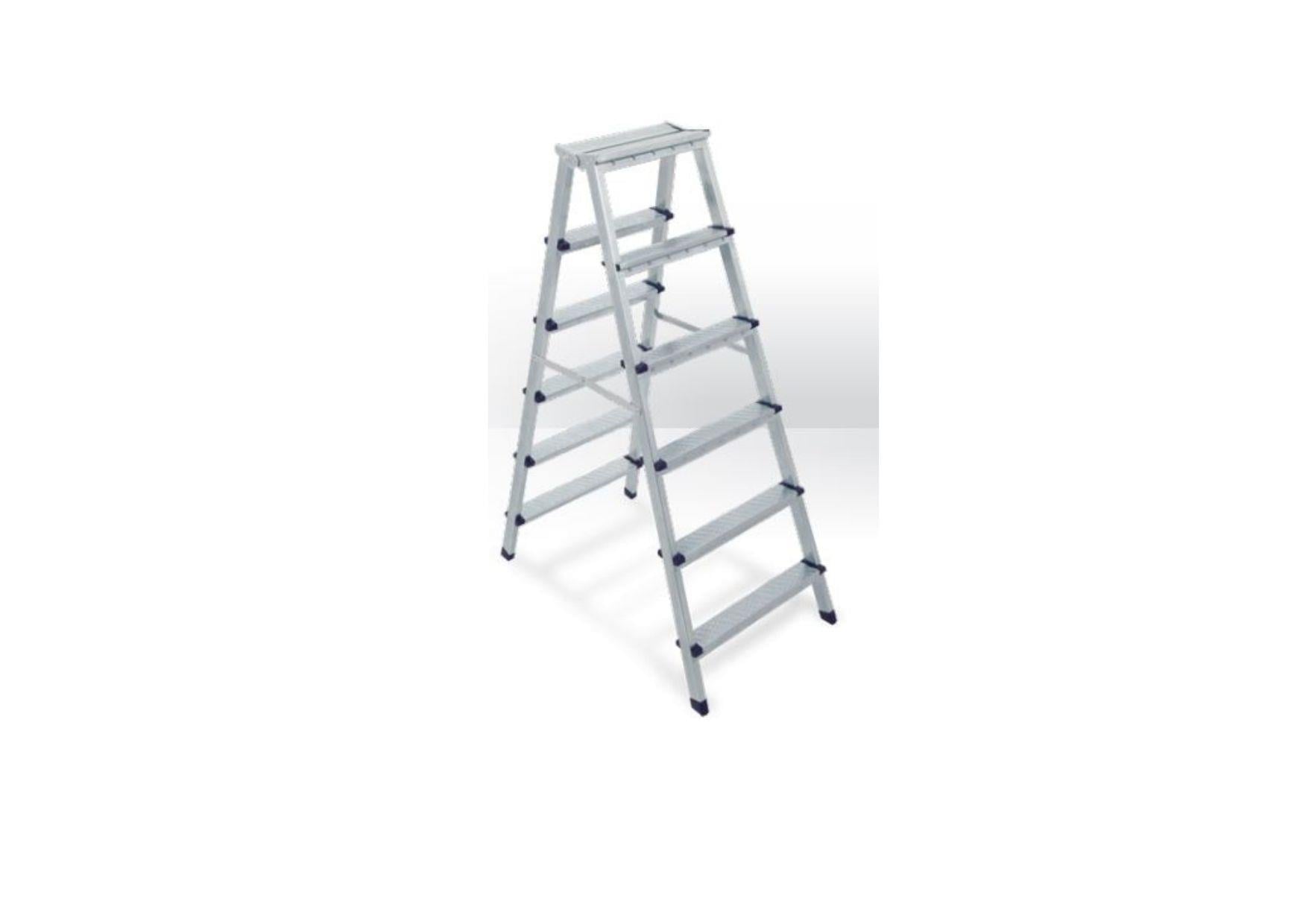 3+3 ÇİFT TARAFLI METAL MERDİVEN