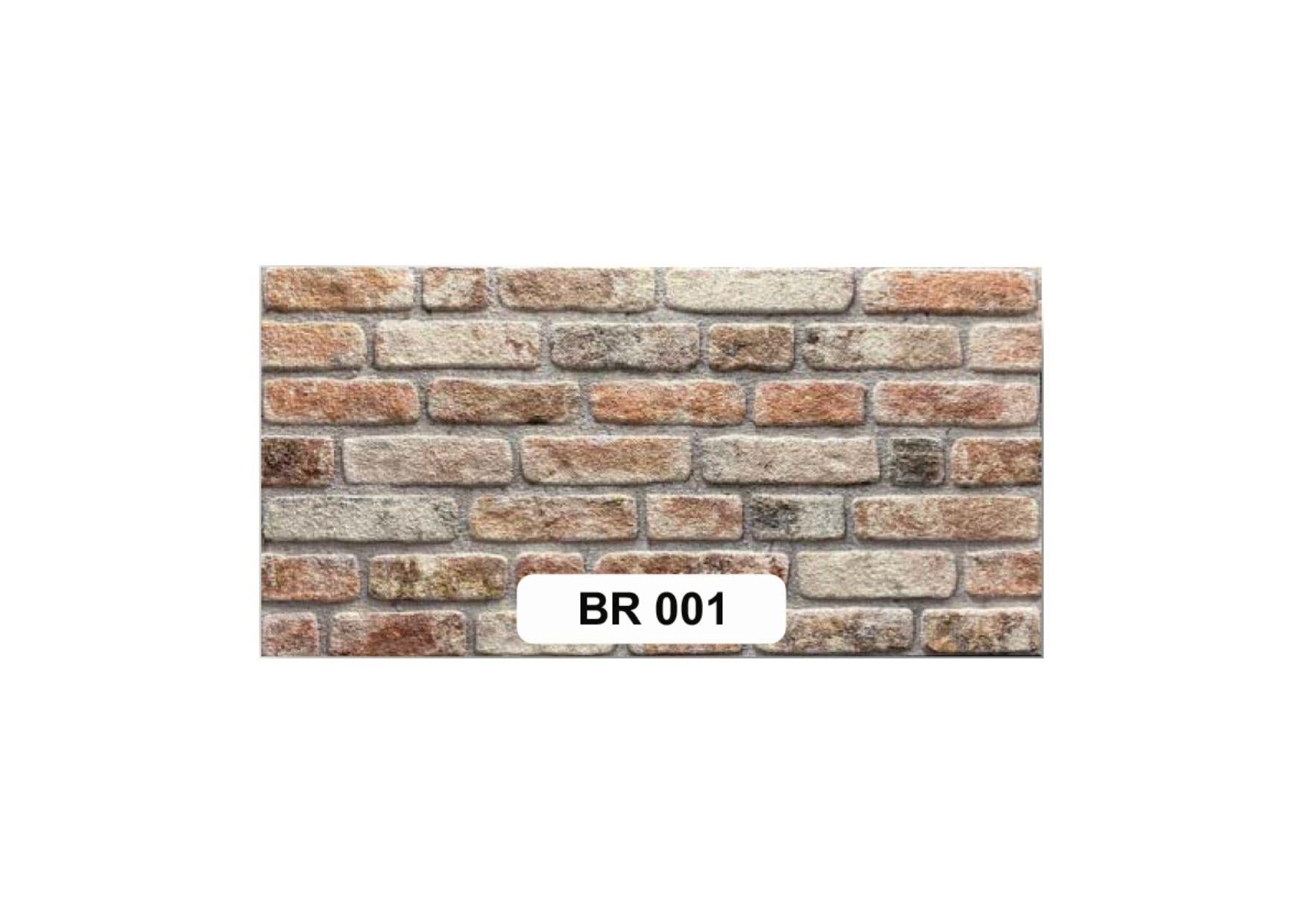 BR01-SÜSKÖŞE ESKİTME TUĞLA 100*50 CM KIRMIZI UV PANEL
