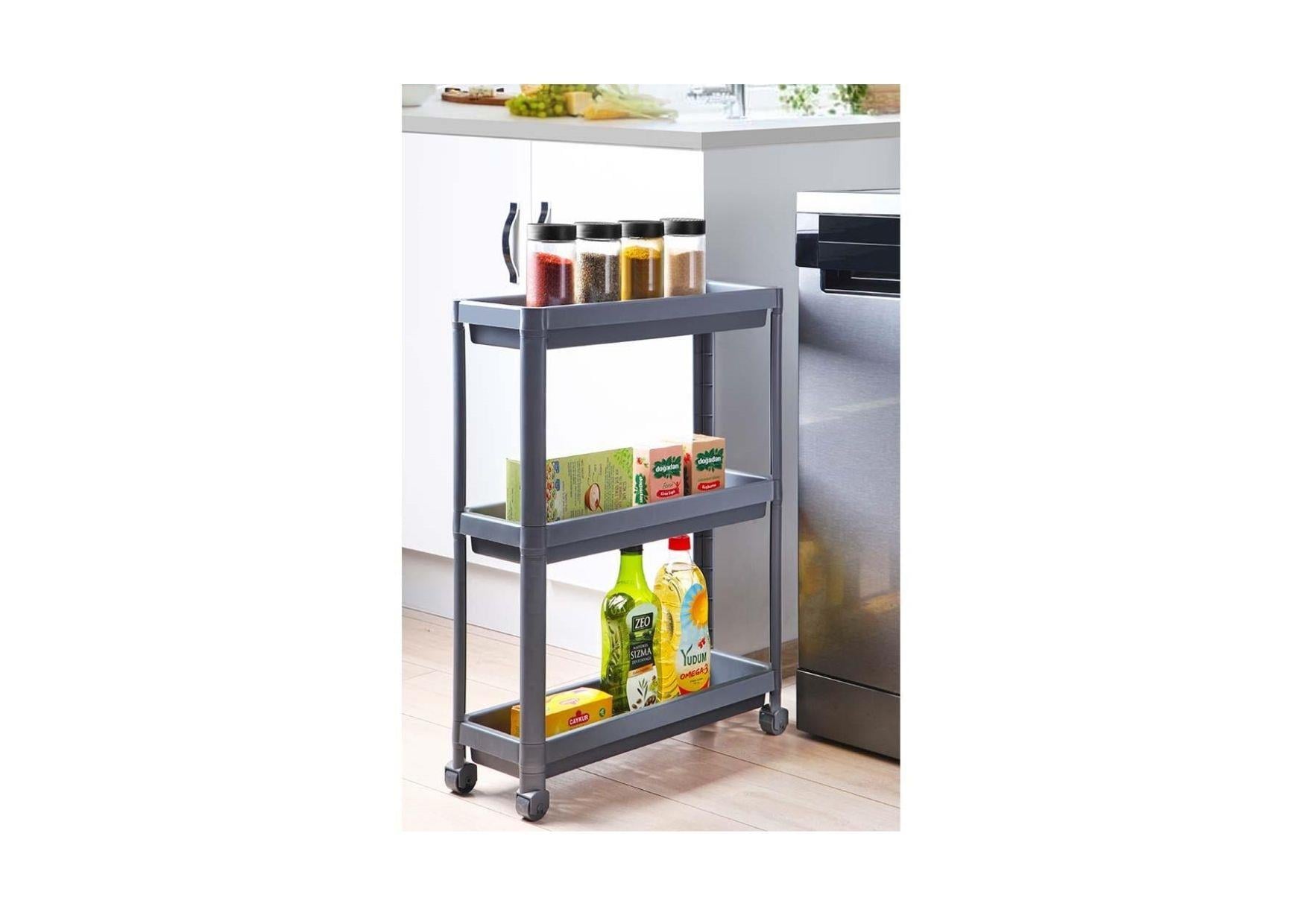 DecoBella 3 Katlı Tek. Dar Raf