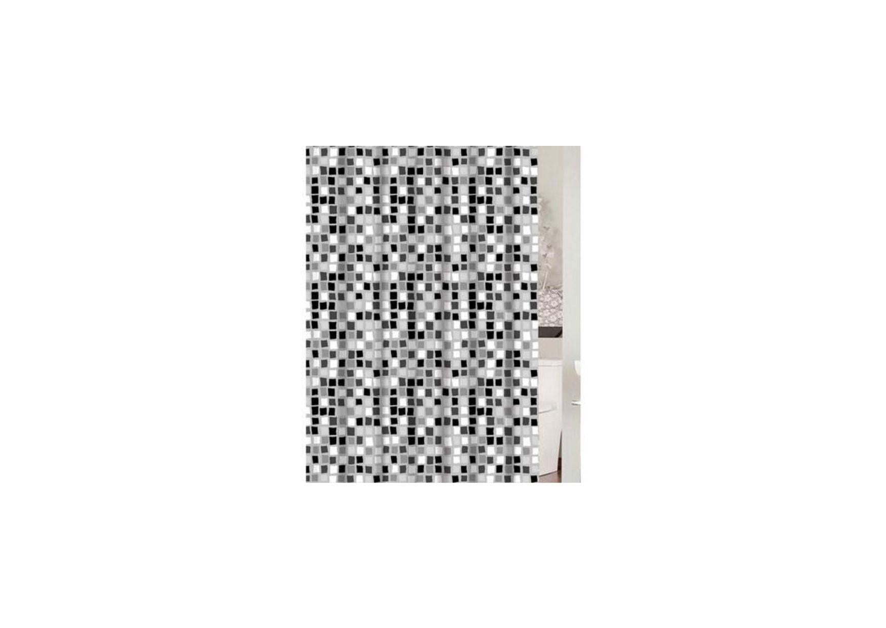 PARADISE GREY BANYO PERDESİ PVC