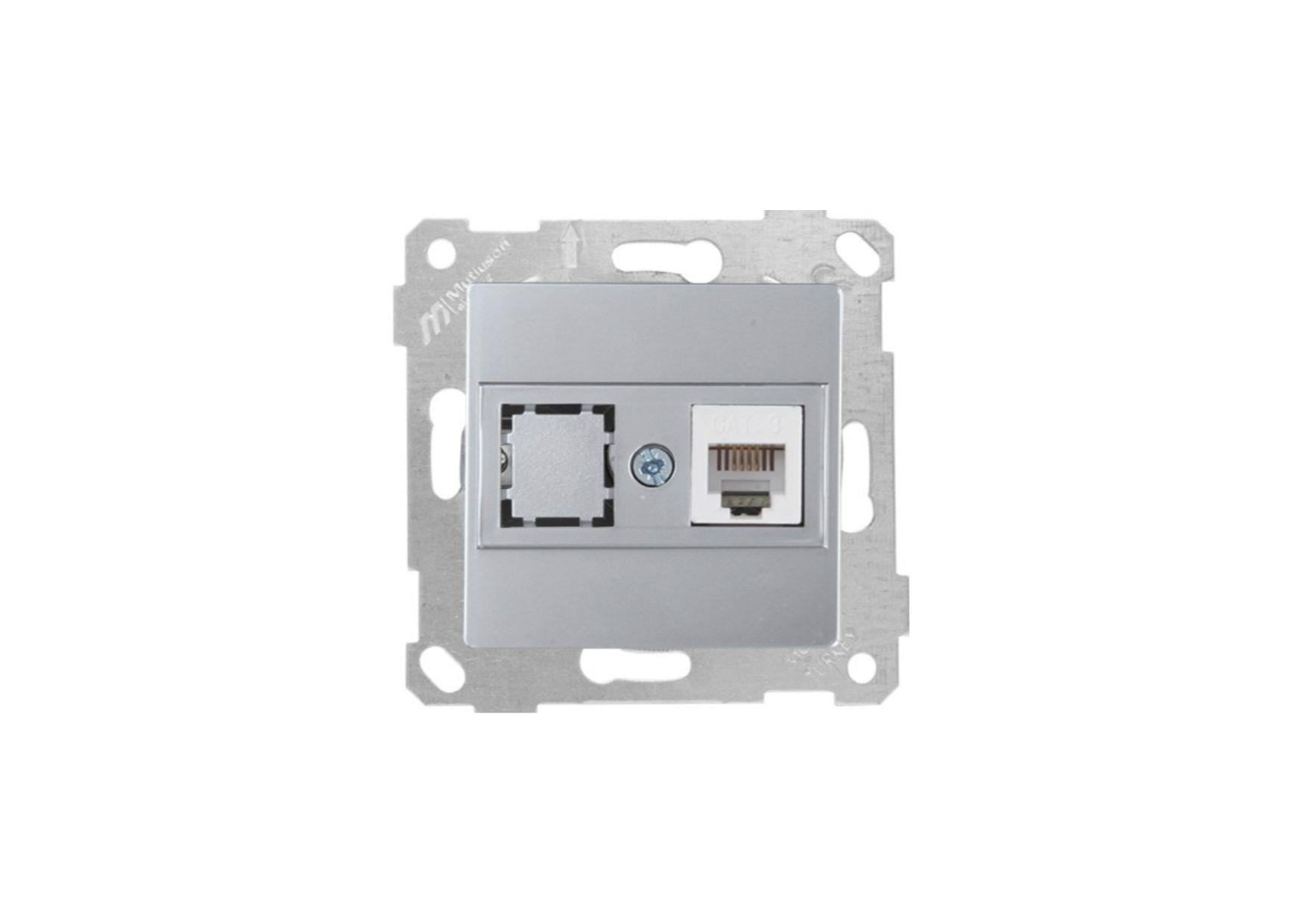 RİTA MEK TUŞ TELEFON PRİZİ 1XRJ12 İNOX