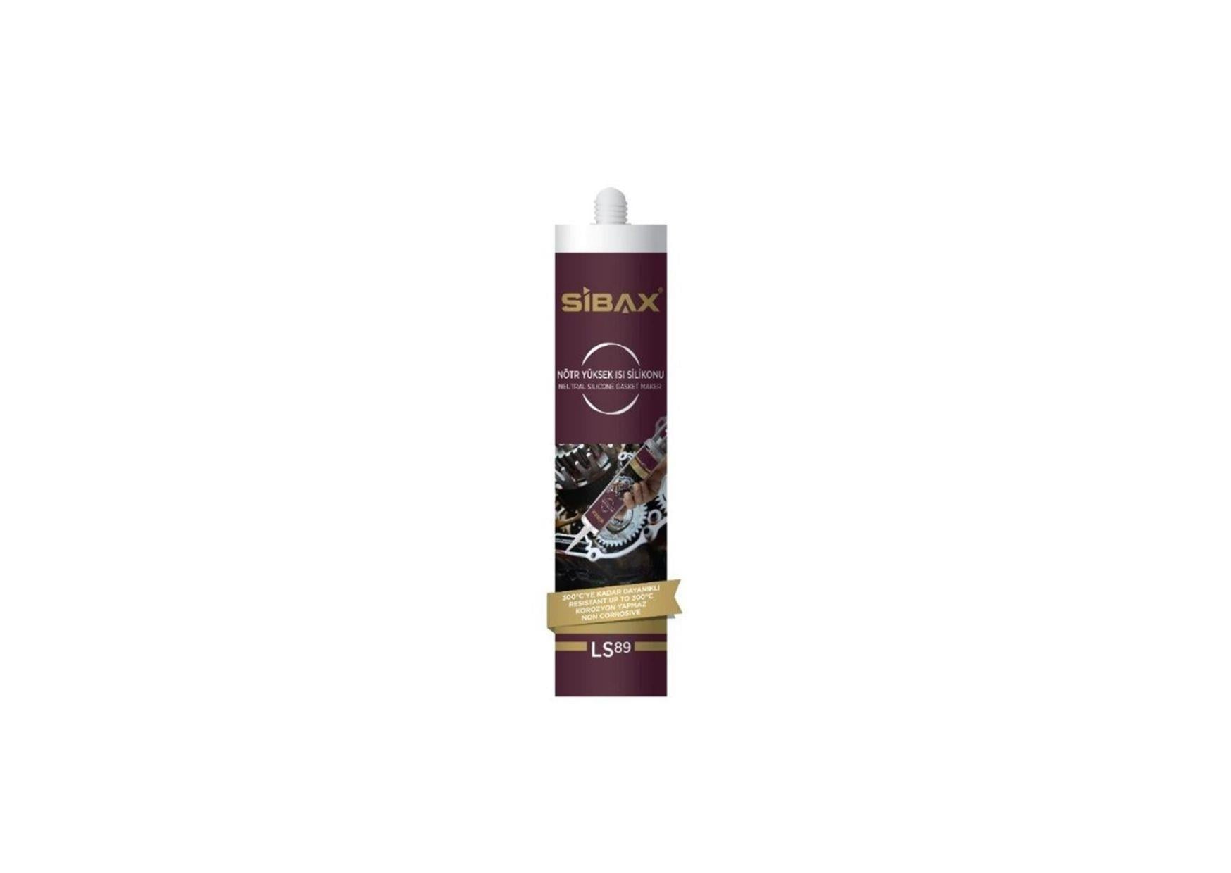 SİBAX LS89 NÖTR YÜKSEK ISI SİLİKONU 280 ML KIRMIZI