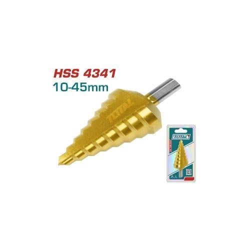 TOTAL-KADEMELİ MATKAP UCU 10-45MM TAC75104501