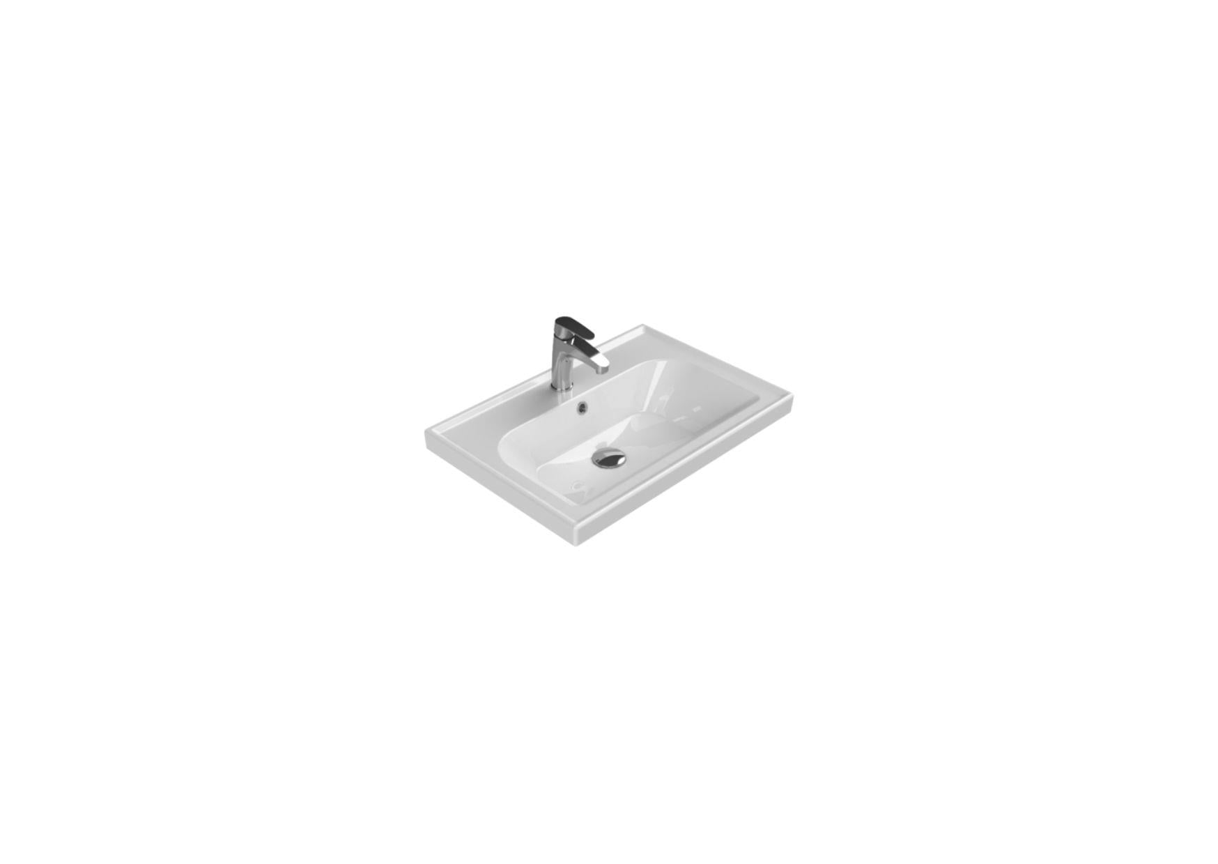 TURKUAZ-Frame Etajerli Lavabo 65x45 cm
