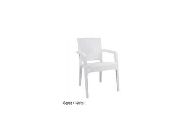 LİLYUM RATTAN KOLTUK BEYAZ