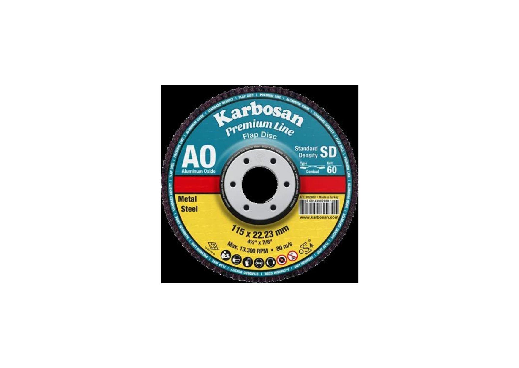 115MM 60 AXPR11 PREMIUMLINE FLAP DİSK KARBOSAN