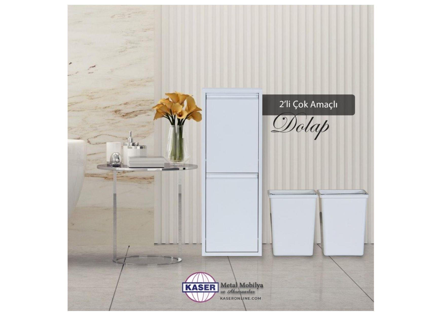 2'Lİ ÇOK AMAÇLI DOLAP-BEYAZ (DC-083-B)