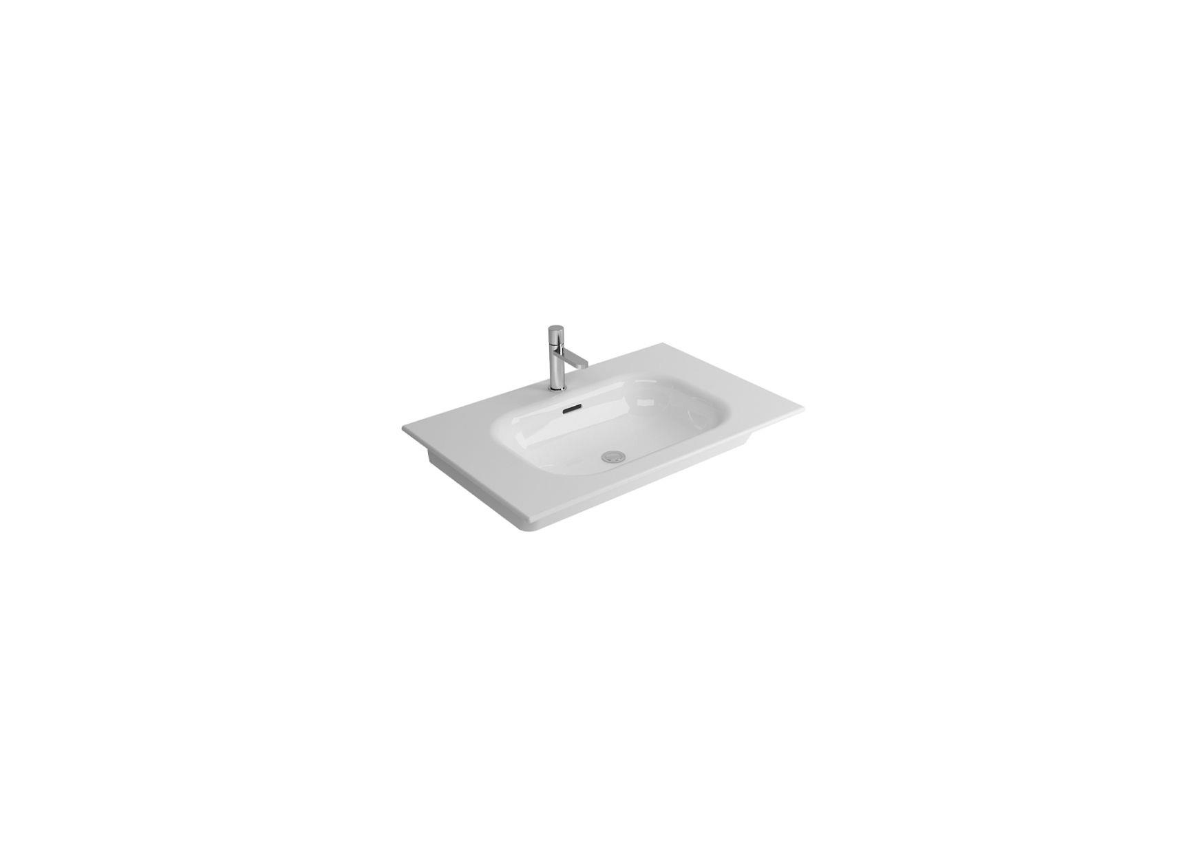 504080-1NATURAL ETAJERLİ LAVABO*