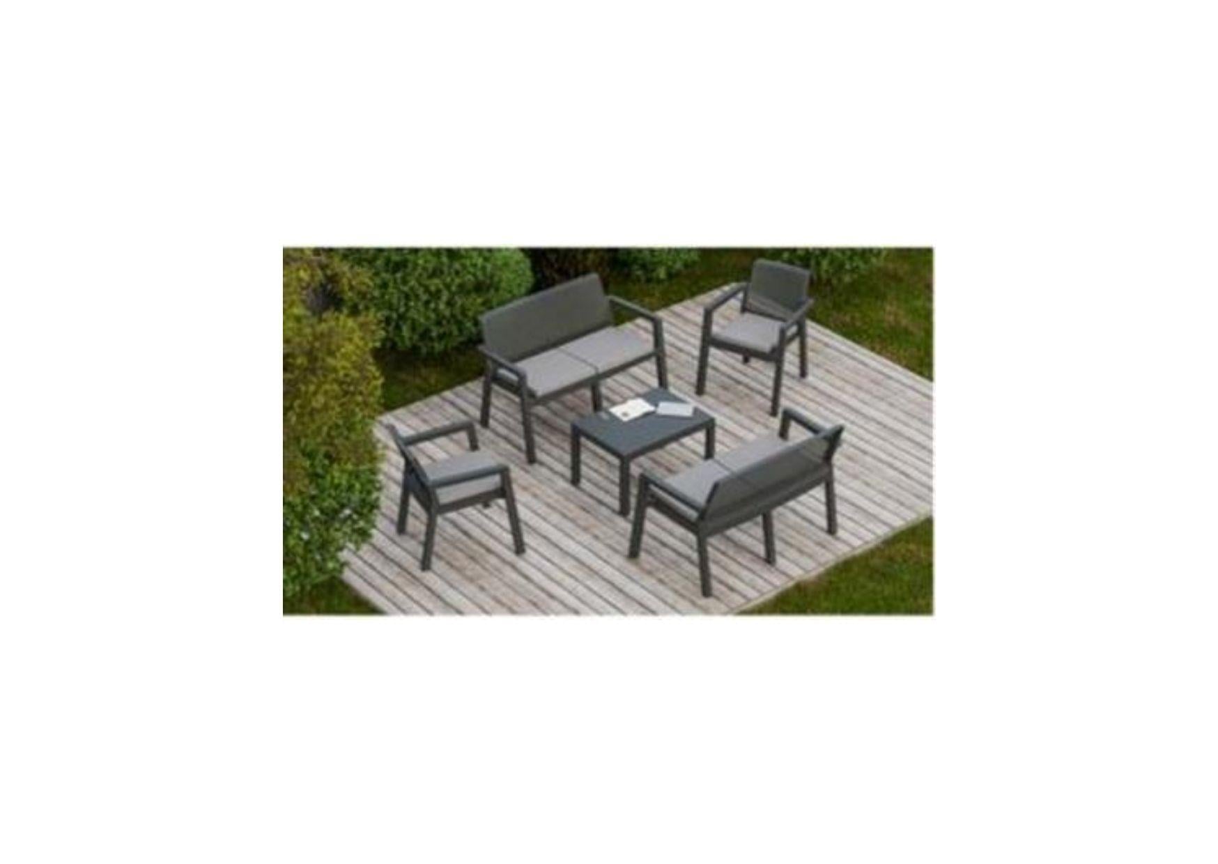 6 LI PRESTİJ BALKON SET ANTRASİT