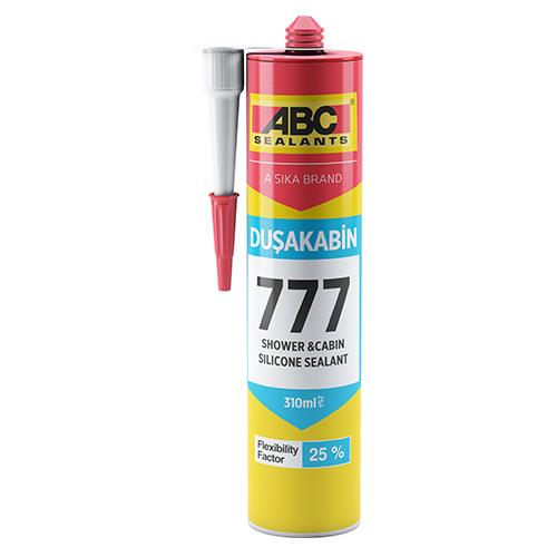ABC 777 DUŞA KABİN SİLİKONU ŞEFFAF 310 ML(24)