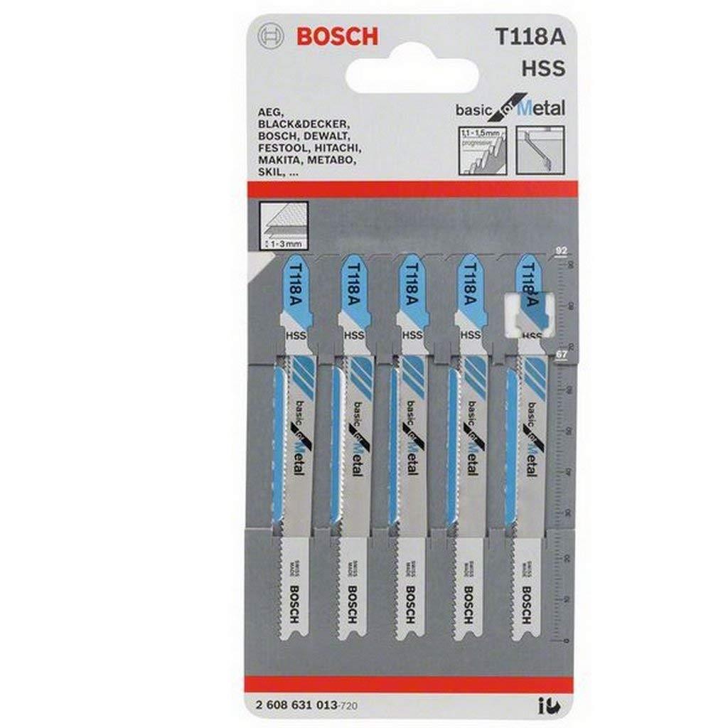 BOSCH-Dekupaj Bıçağı BasicforMetal T118A 5'li