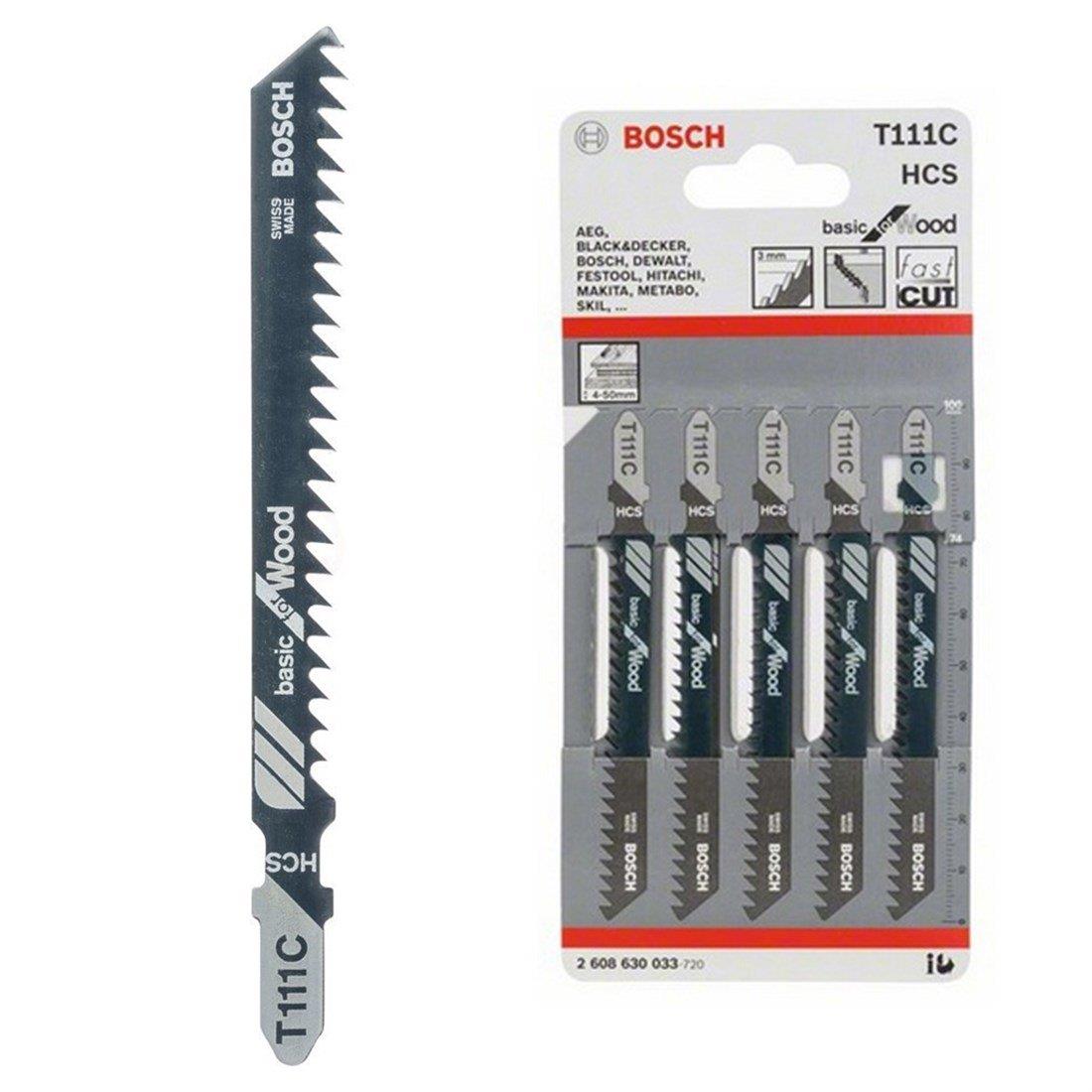 BOSCH-Dekupaj Bıçağı BasicforWood T111C 5'li